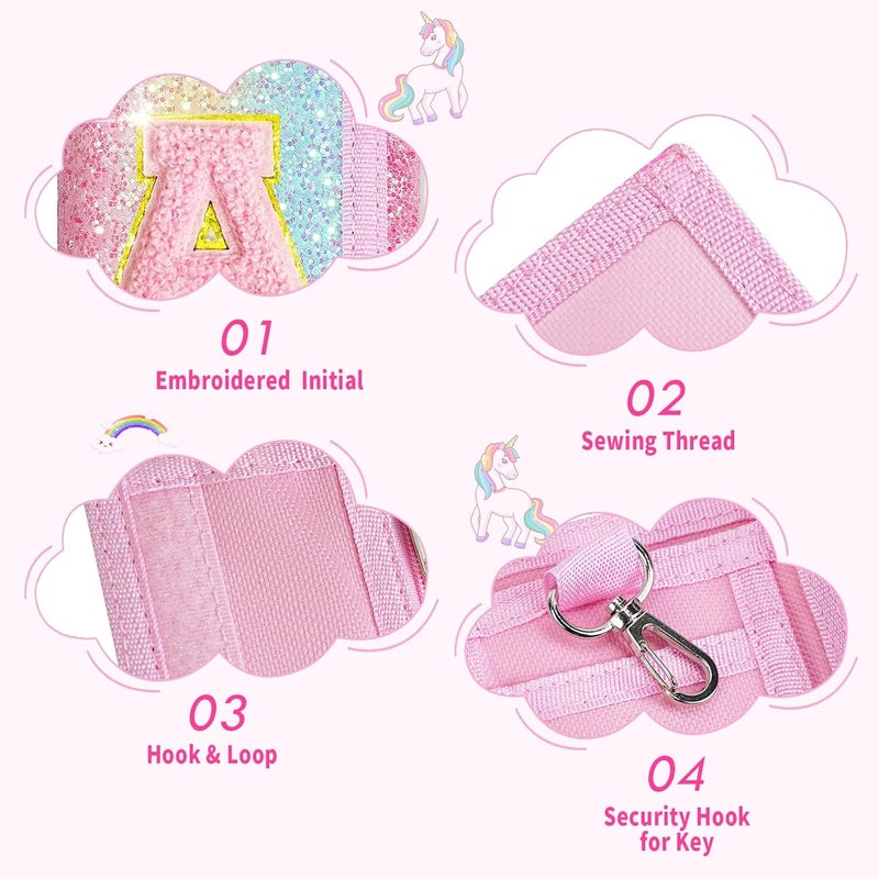 cotmcor Girls Wallet for Kids Initial Pink Wallets, Christmas Stocking Stuffers Birthday Gifts Ideas for 6 7 8 9 10 11 12 Year Old Teen Girl, Sparkly Cute Toddler Purse Valentines Gift Trendy Stuff - Image 5